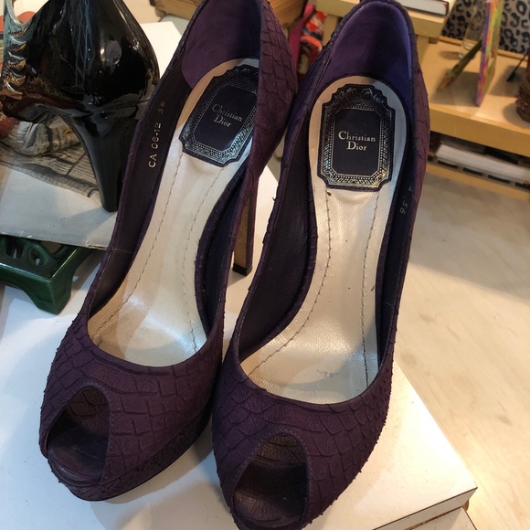 Christian Dior Peep Toe Pumps - Picture 2 of 2